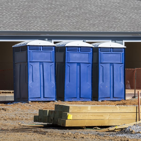 is there a specific order in which to place multiple porta potties in Horicon Wisconsin